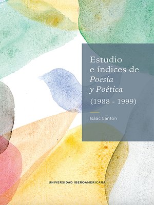 cover image of Estudio e índices de Poesía y Poética (1988-1999)